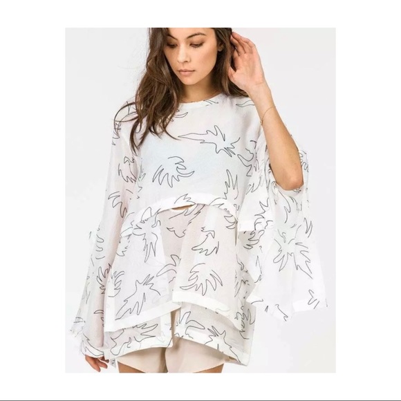 Sass & Bide Bad to the Bone long sleeved semi sheer size 40 AUS 10 100% silk top - Picture 12 of 16